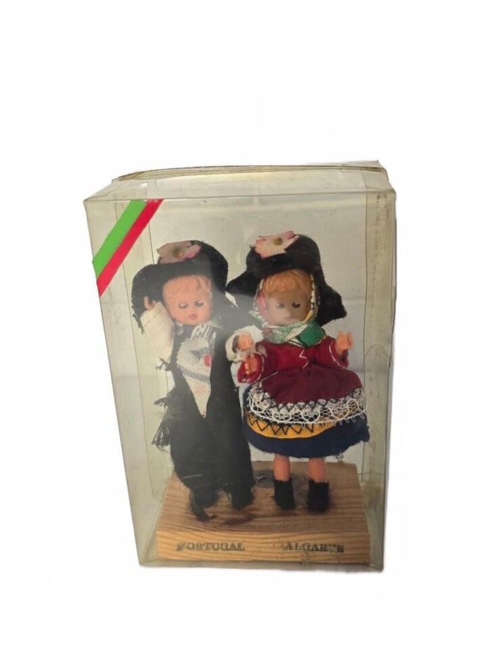 Vintage Portuguese Couple Folk Dolls in Traditional Algarve custume
